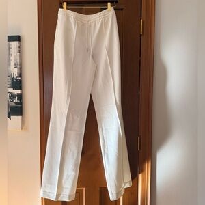 Athleta White Straight Leg Track Pants